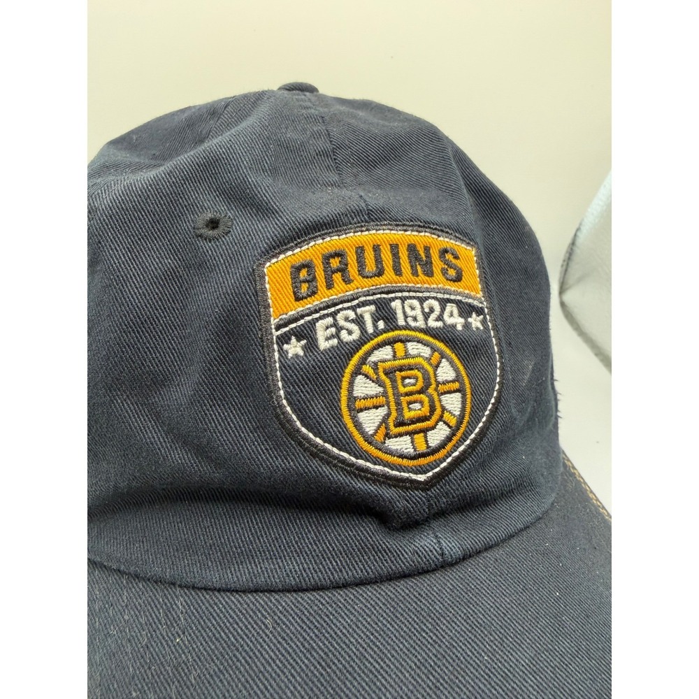 Old Time Hockey Boston Bruins Hat Navy Blue Adjustable NHL Est 1924 Shield Cap